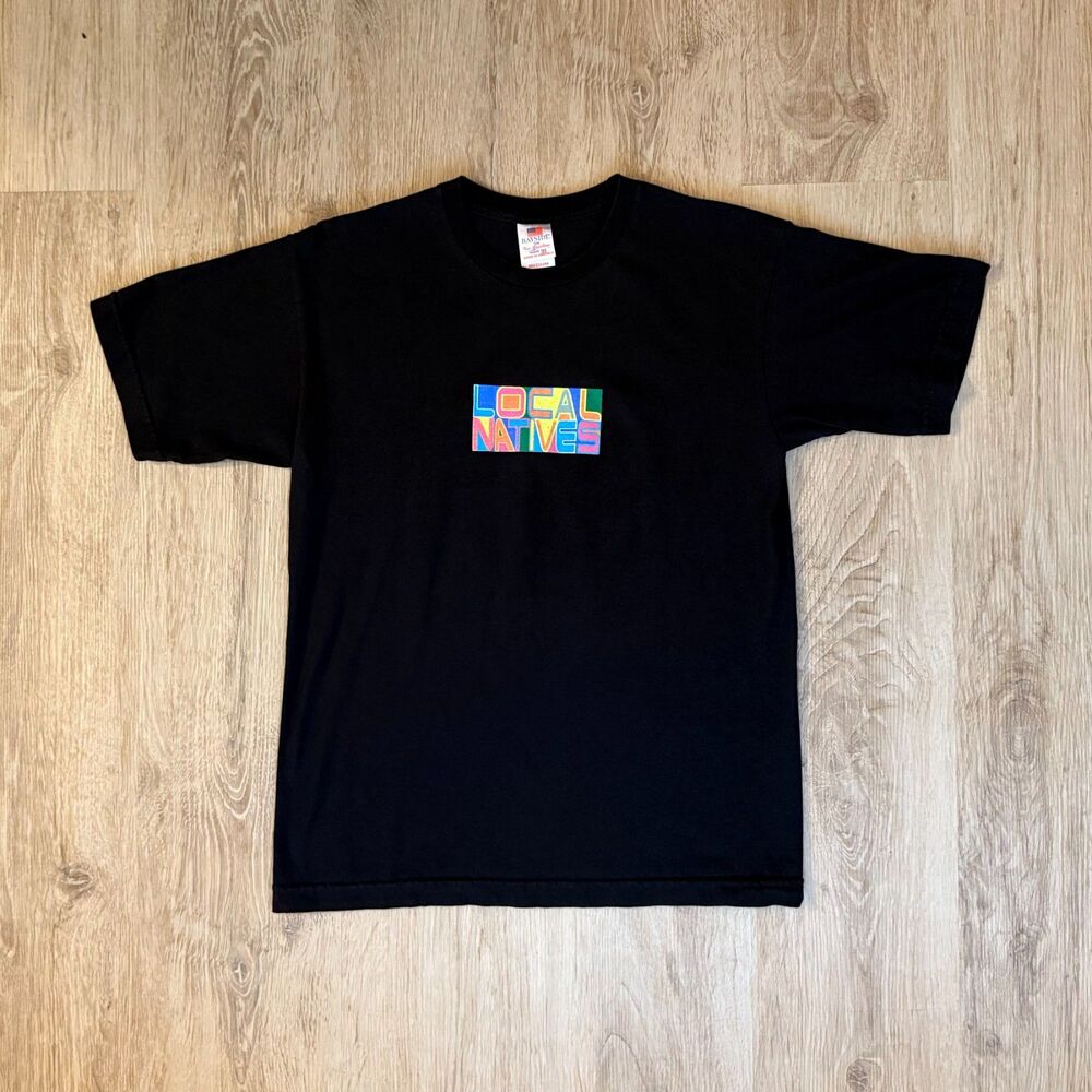 Local Natives Tour T-Shirt Inside An Hourglass Black Medium Bayside USA